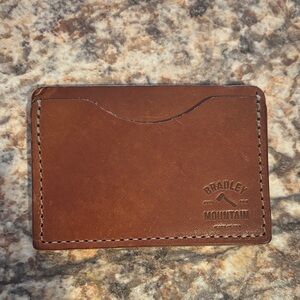 Bradley Mountain Brown Leather Card Holder